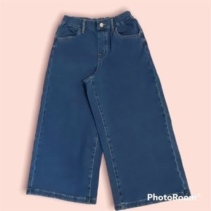 Uniqlo Kids Dark Blue Wide-Leg Jeans